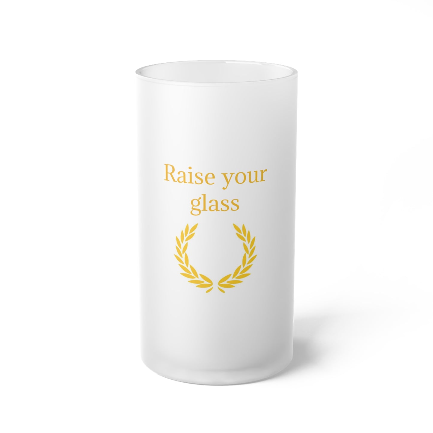 Beer Mug Gift for Beer Lovers - Frosted Glass Design