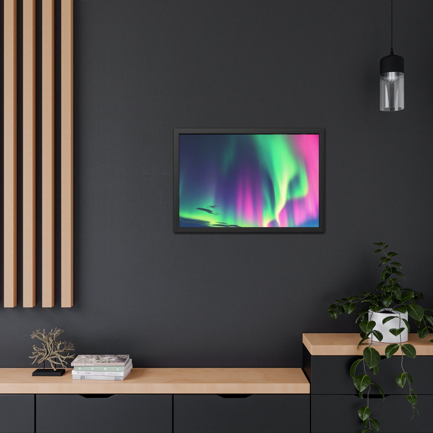 Stunning Northern Lights Framed Poster