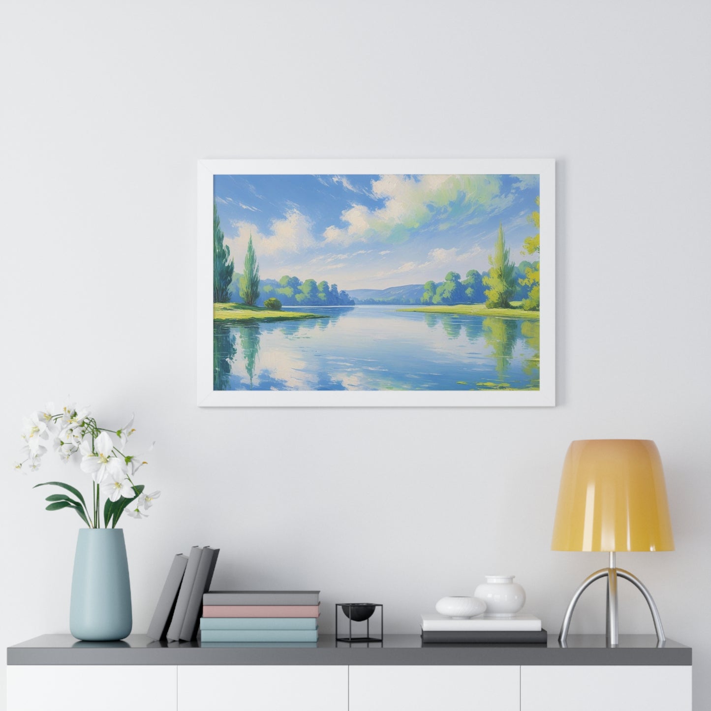 Tranquil Landscape Framed Poster