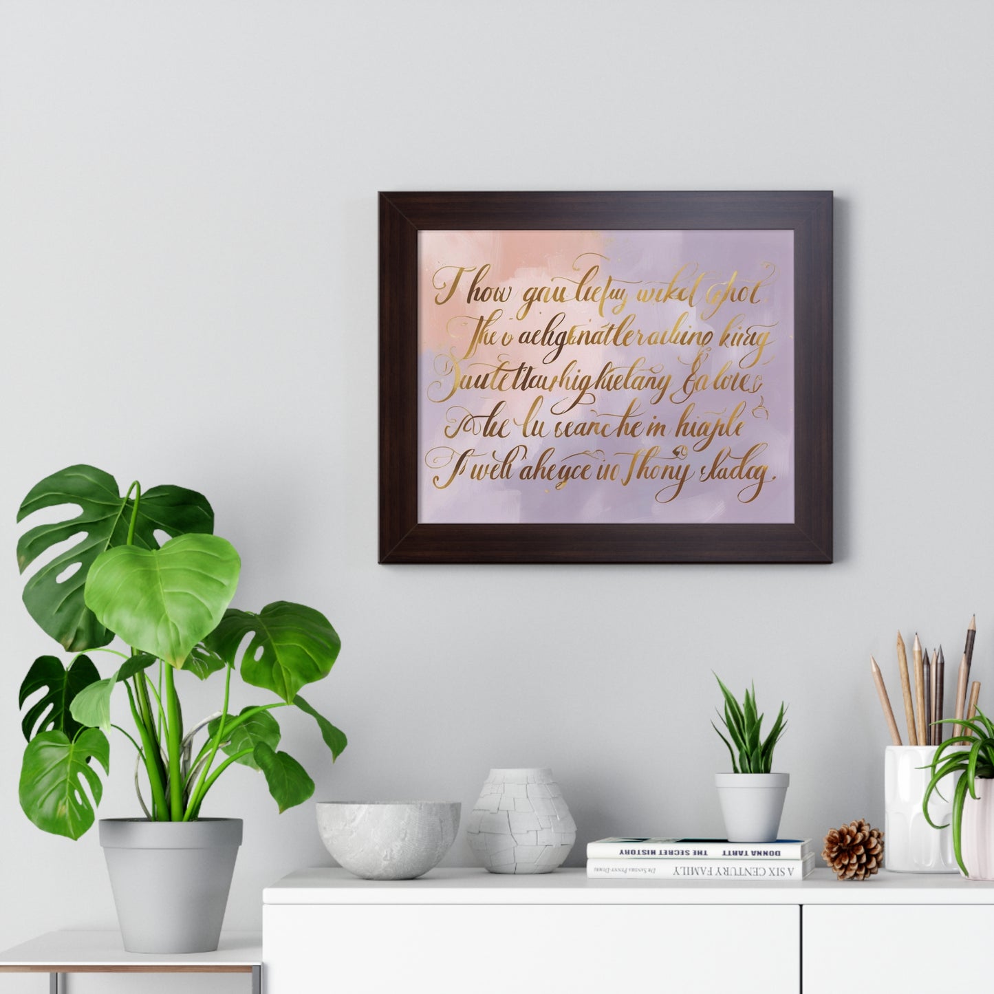 Framed Poster for Home Decor, Gift for Birthdays, Weddings