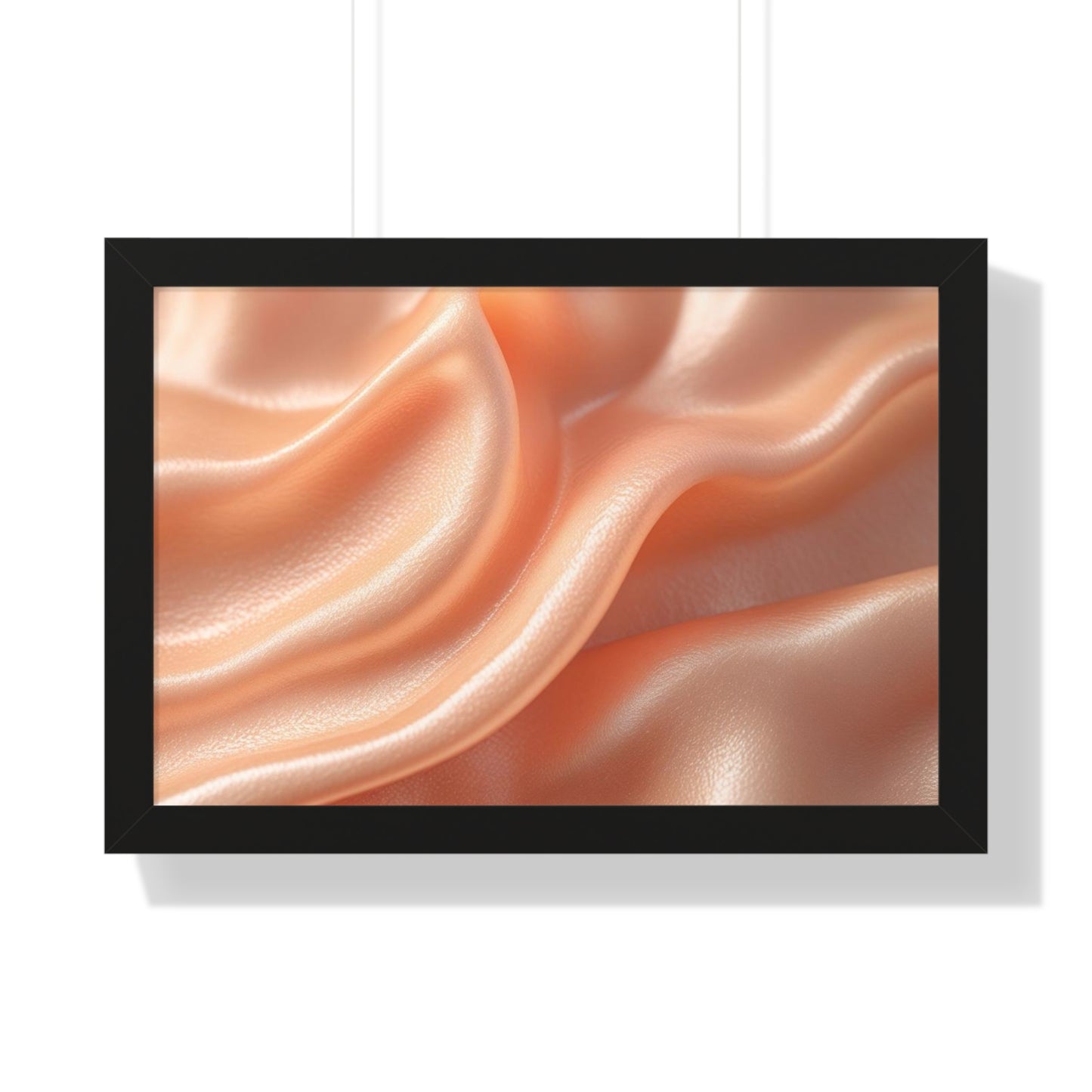 Elegant Framed Horizontal Art Print, Modern Wall Decor