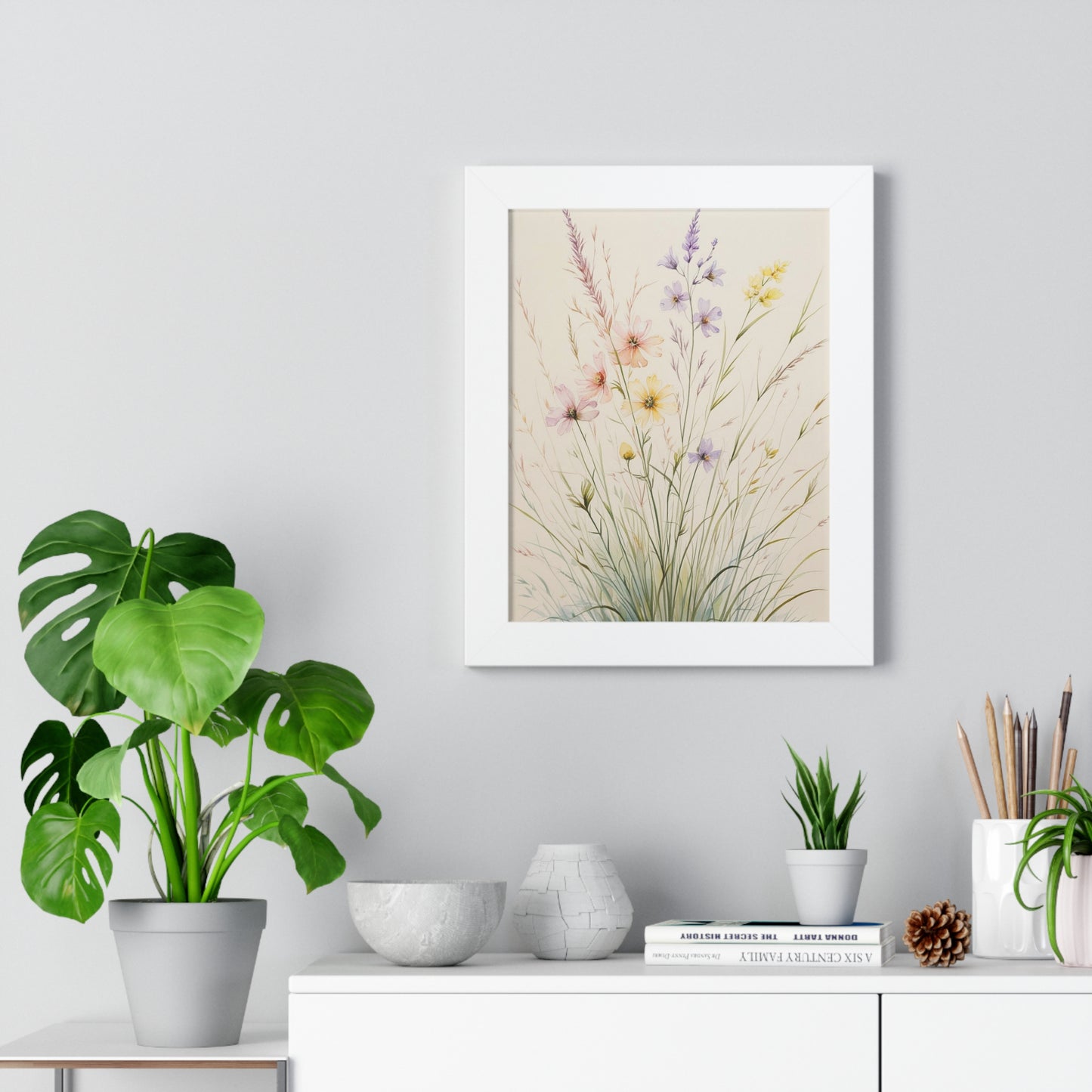 Framed Floral Art Print