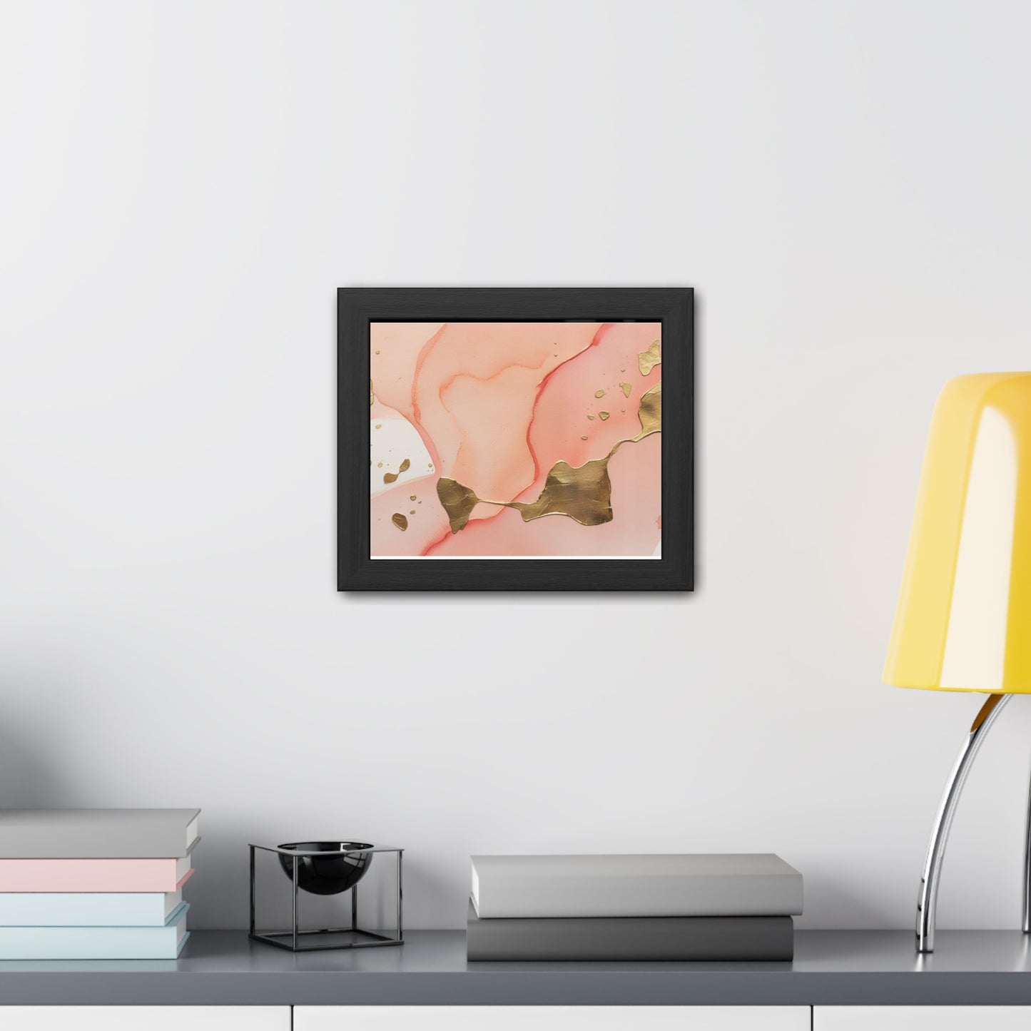 Elegant Abstract Art Framed Poster