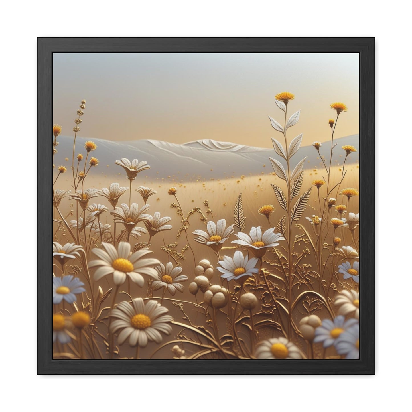 Framed Floral Wall Art, Modern Living Room Decorations