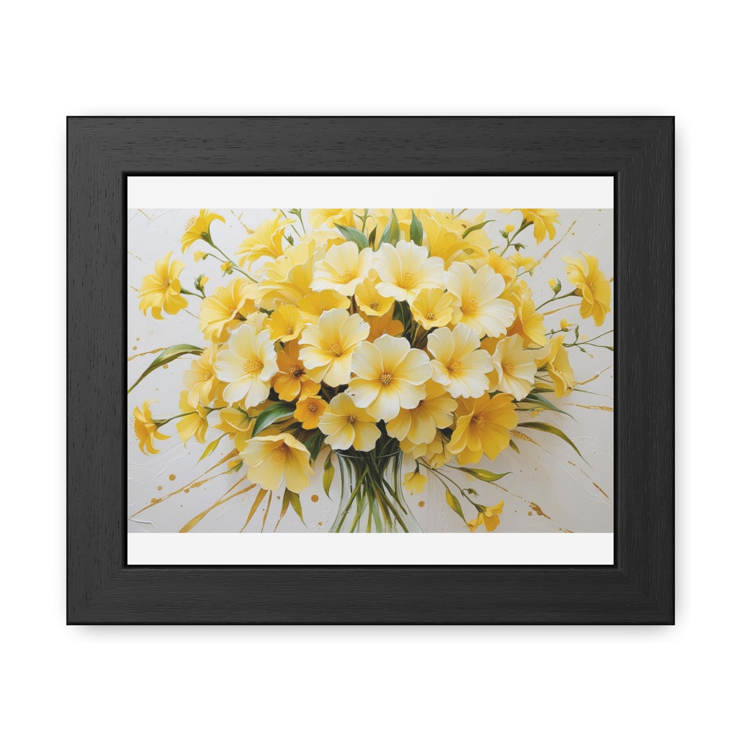 Floral Framed Poster.