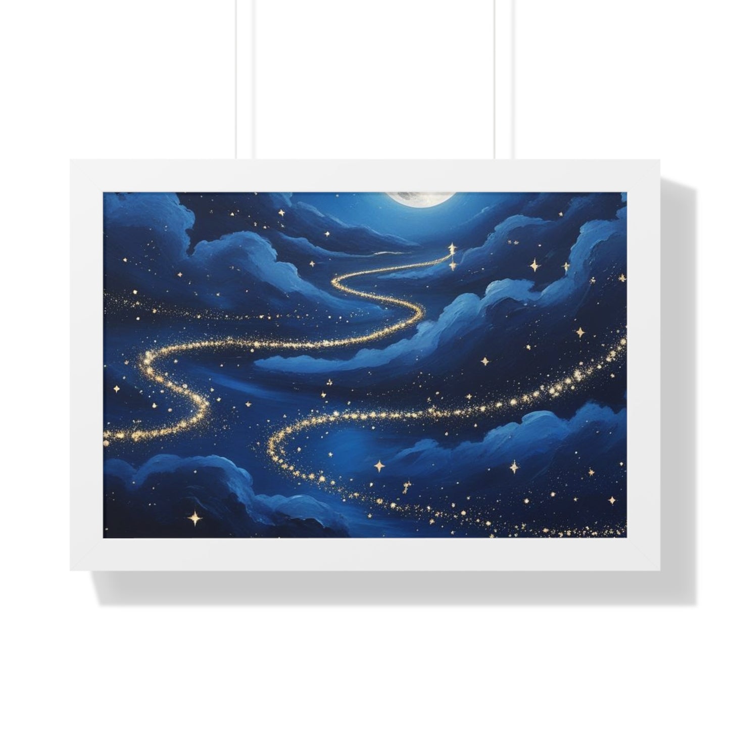 Serene Night Sky Framed Poster