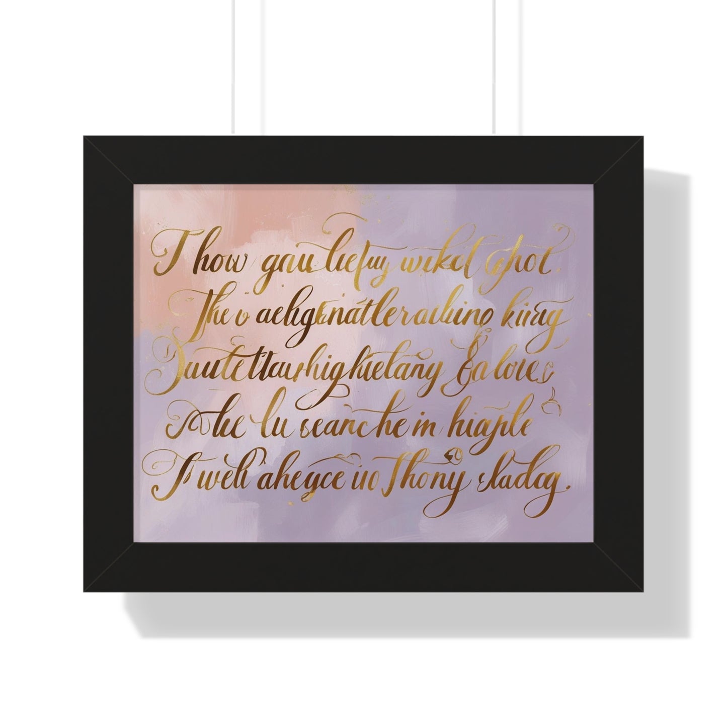 Framed Poster for Home Decor, Gift for Birthdays, Weddings