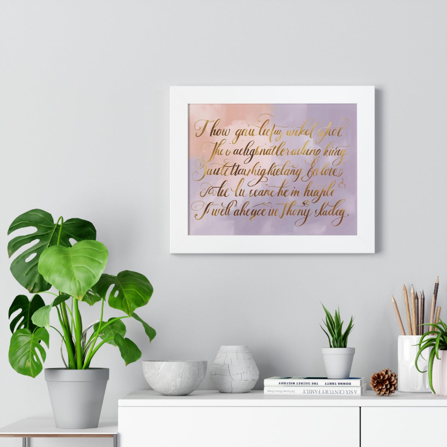 Framed Poster for Home Decor, Gift for Birthdays, Weddings