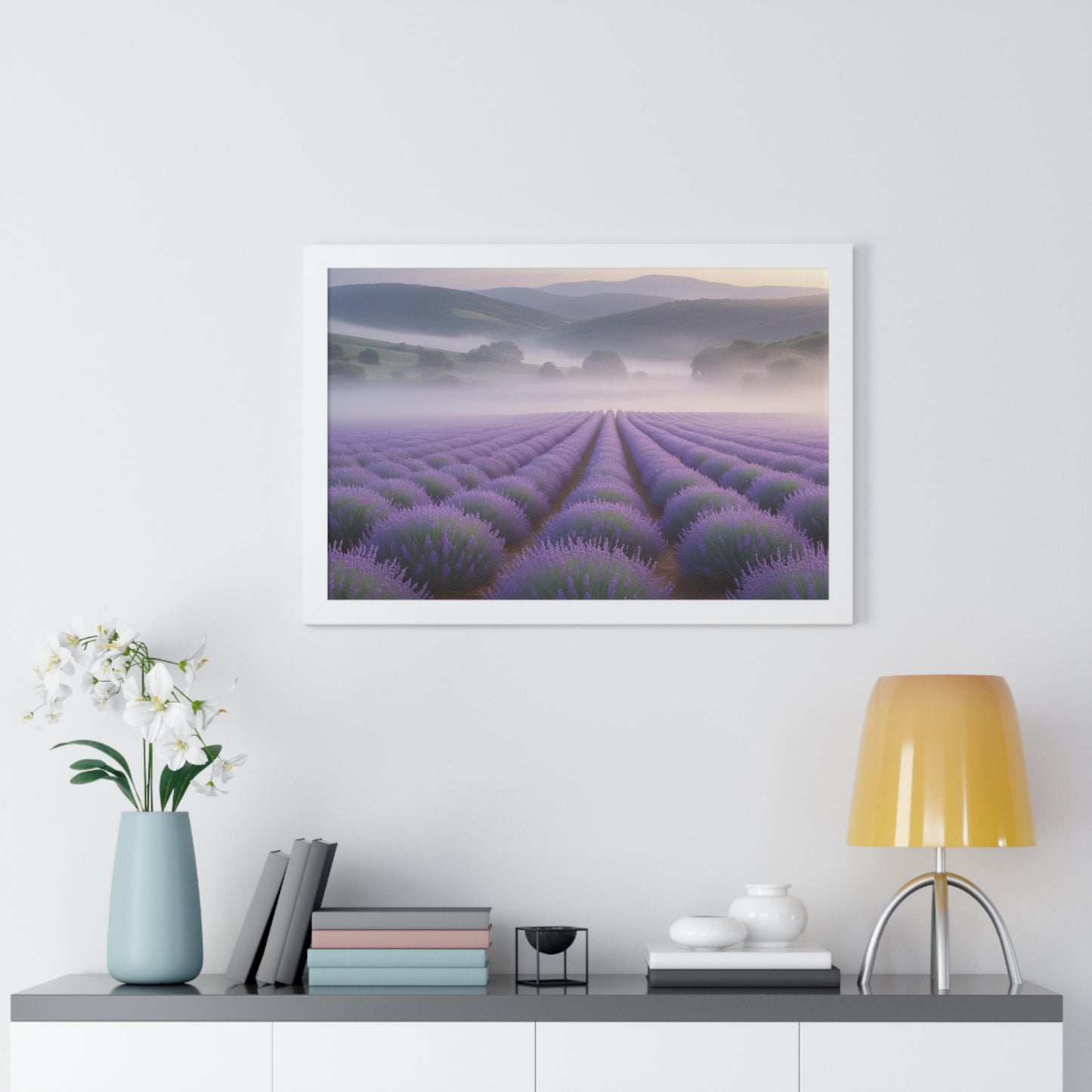 Lavender Fields Framed Poster
