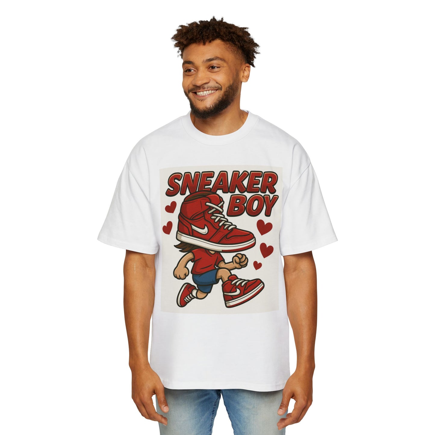 Sneaker Boy Oversized Tee - Casual Streetwear, Gifts for Sneaker Lovers, Trendy Graphic Shirt, Birthday Outfit, Unique Layering Piece