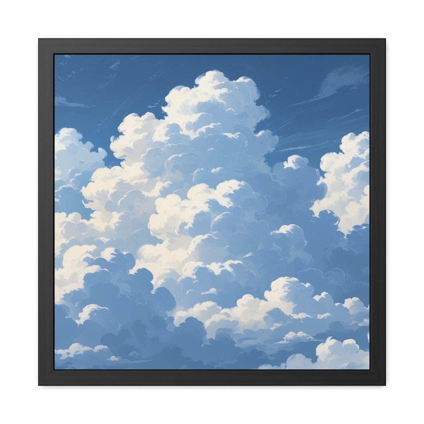 Serene Cloudscape Framed Poster
