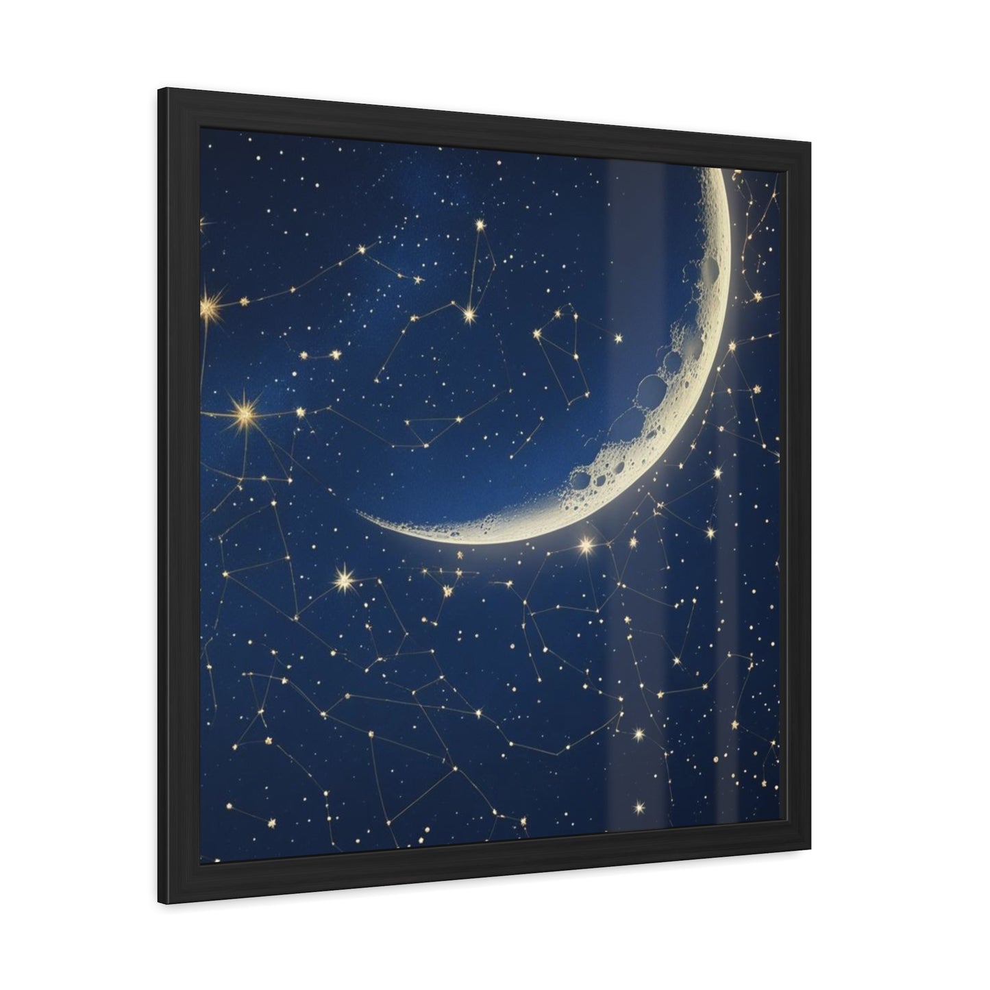 Celestial Moon Poster, Astrology Wall Decor