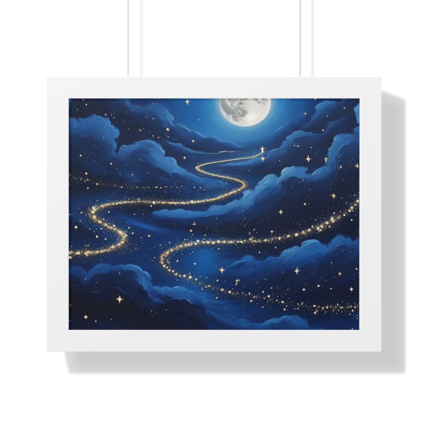 Serene Night Sky Framed Poster