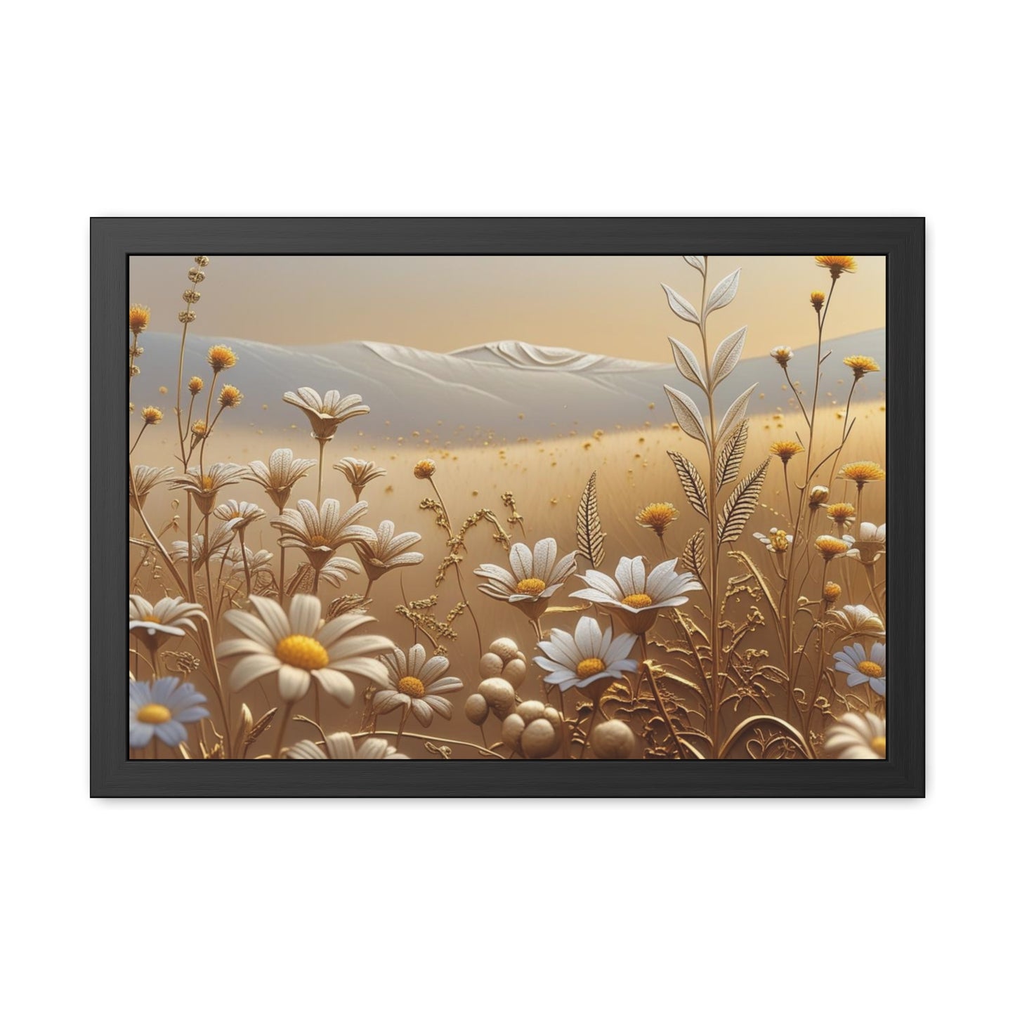Framed Floral Wall Art, Modern Living Room Decorations