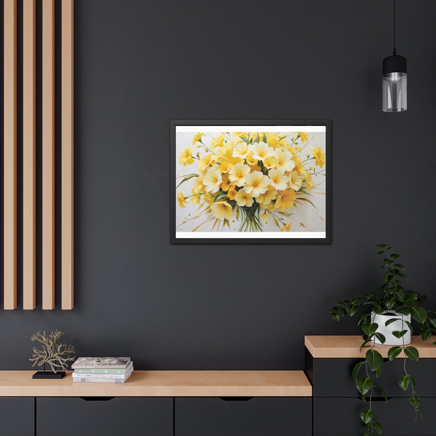 Floral Framed Poster.