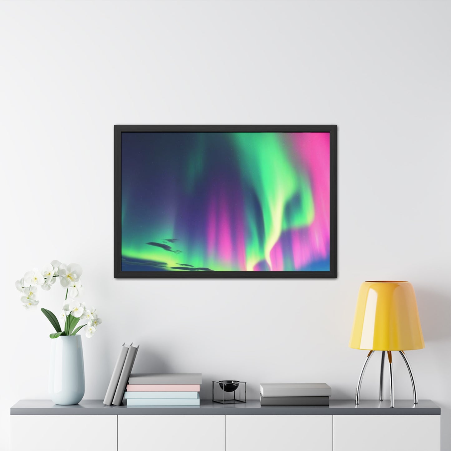 Stunning Northern Lights Framed Poster
