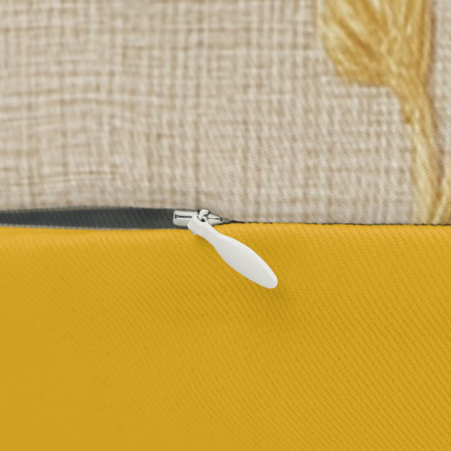 Floral Elegance Yellow Lumbar Pillow