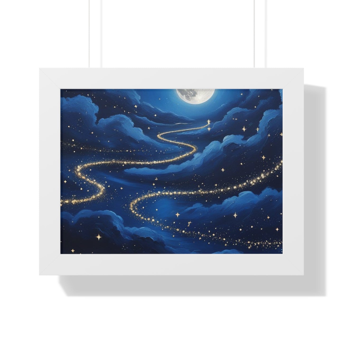 Serene Night Sky Framed Poster