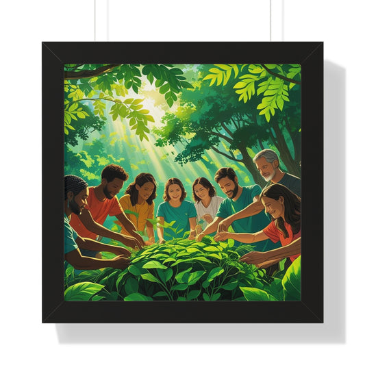 Framed Nature Poster, Environmental Gift