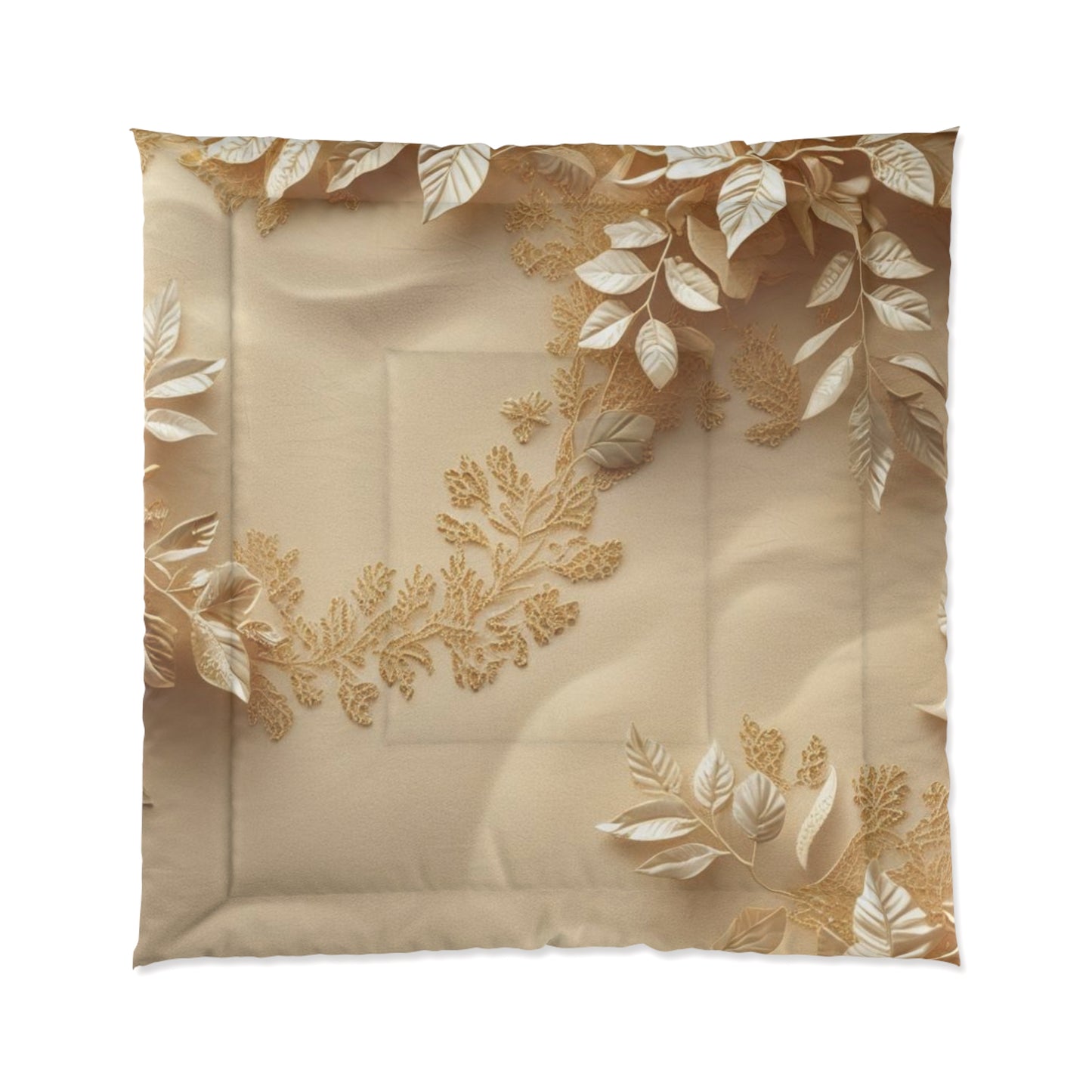 Elegant Botanical Comforter, Soft Luxury Comfort