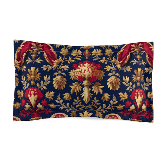 Decorative Microfiber Pillow Sham with Elegant Floral Design