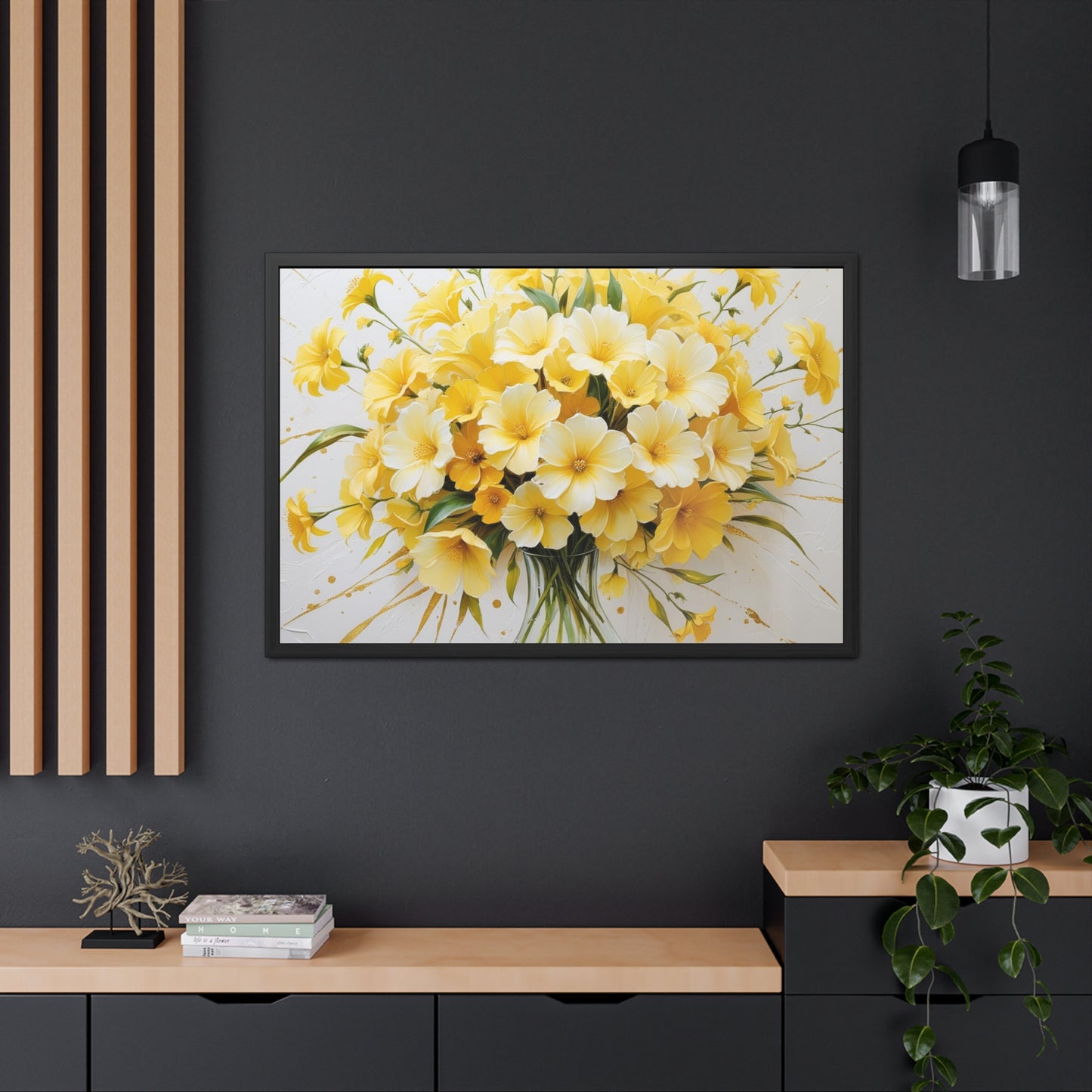 Floral Framed Poster.