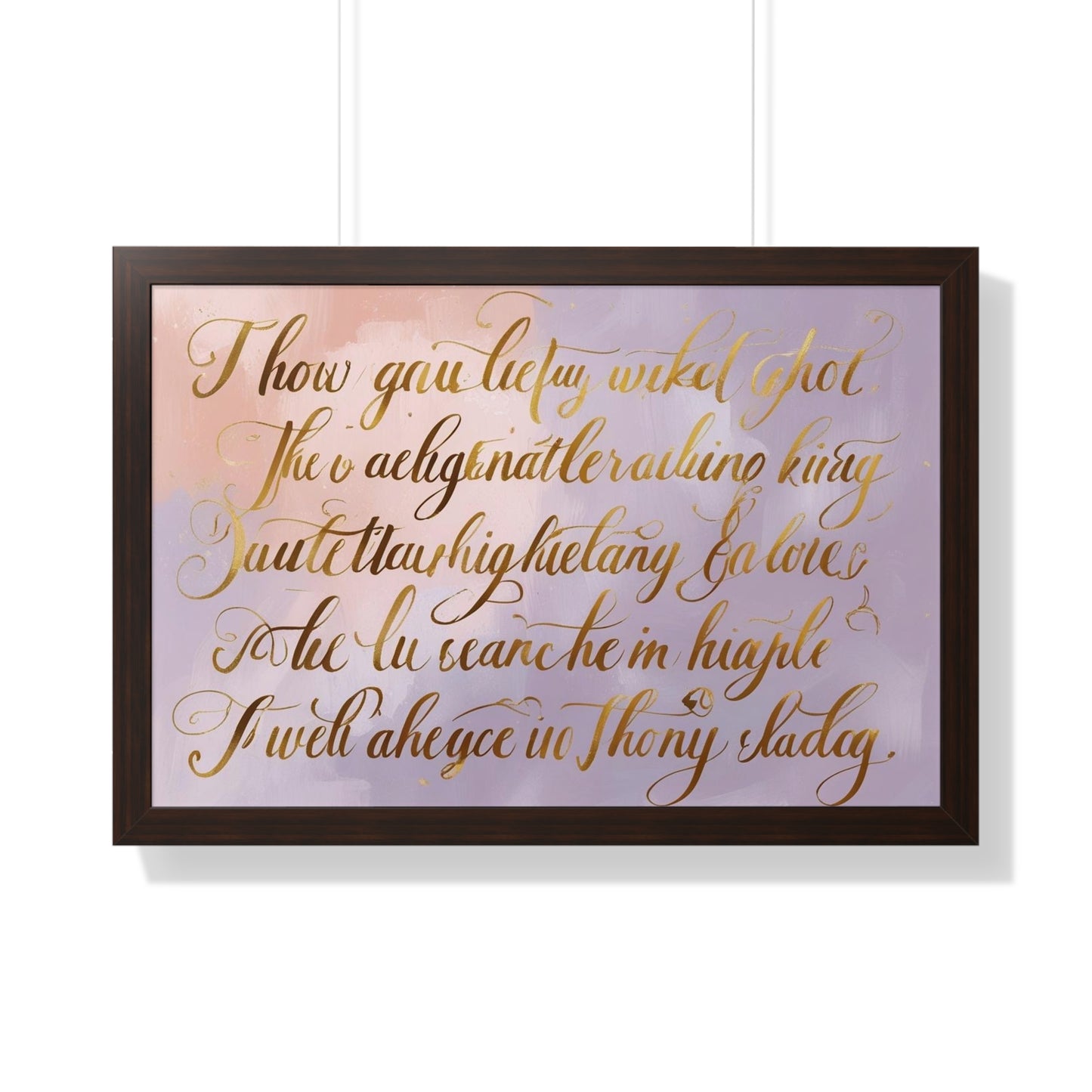 Framed Poster for Home Decor, Gift for Birthdays, Weddings