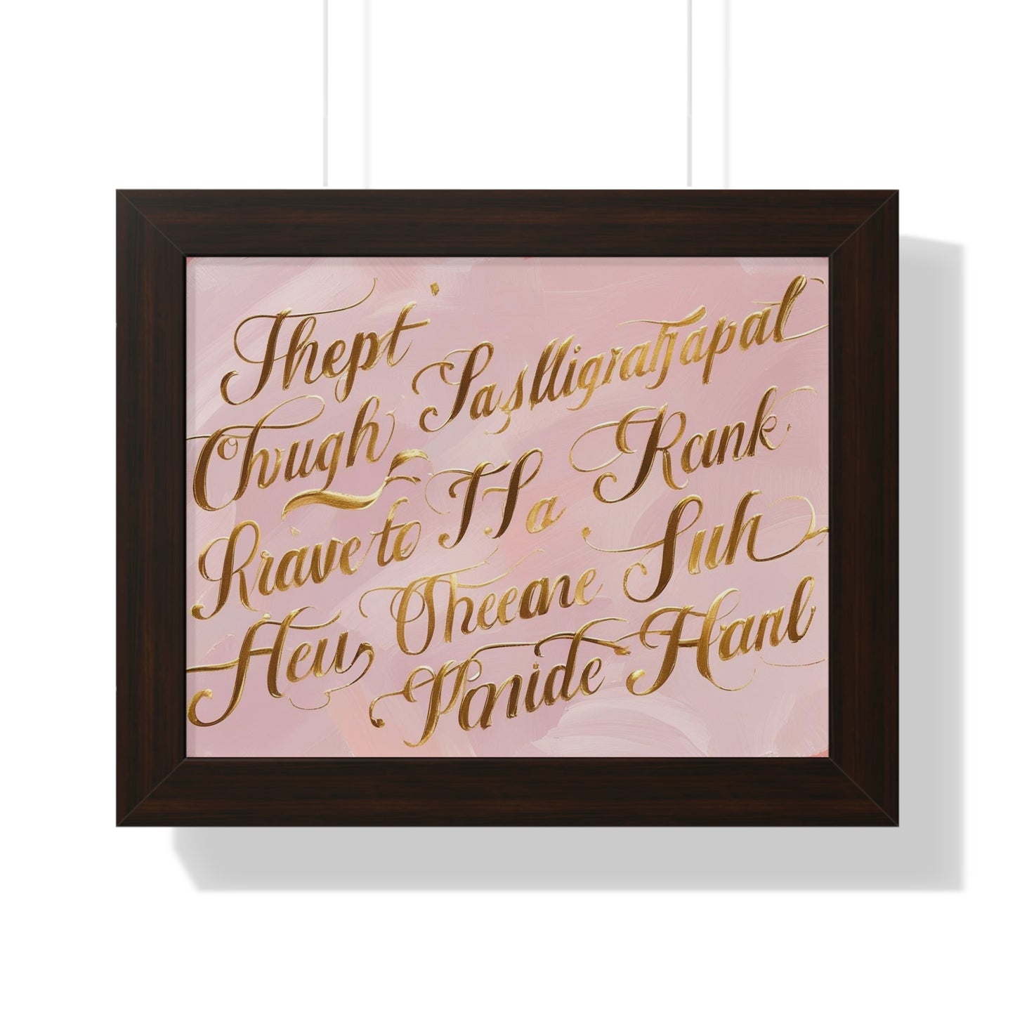 Elegant Framed Poster Art,Nursery or Office Decoration