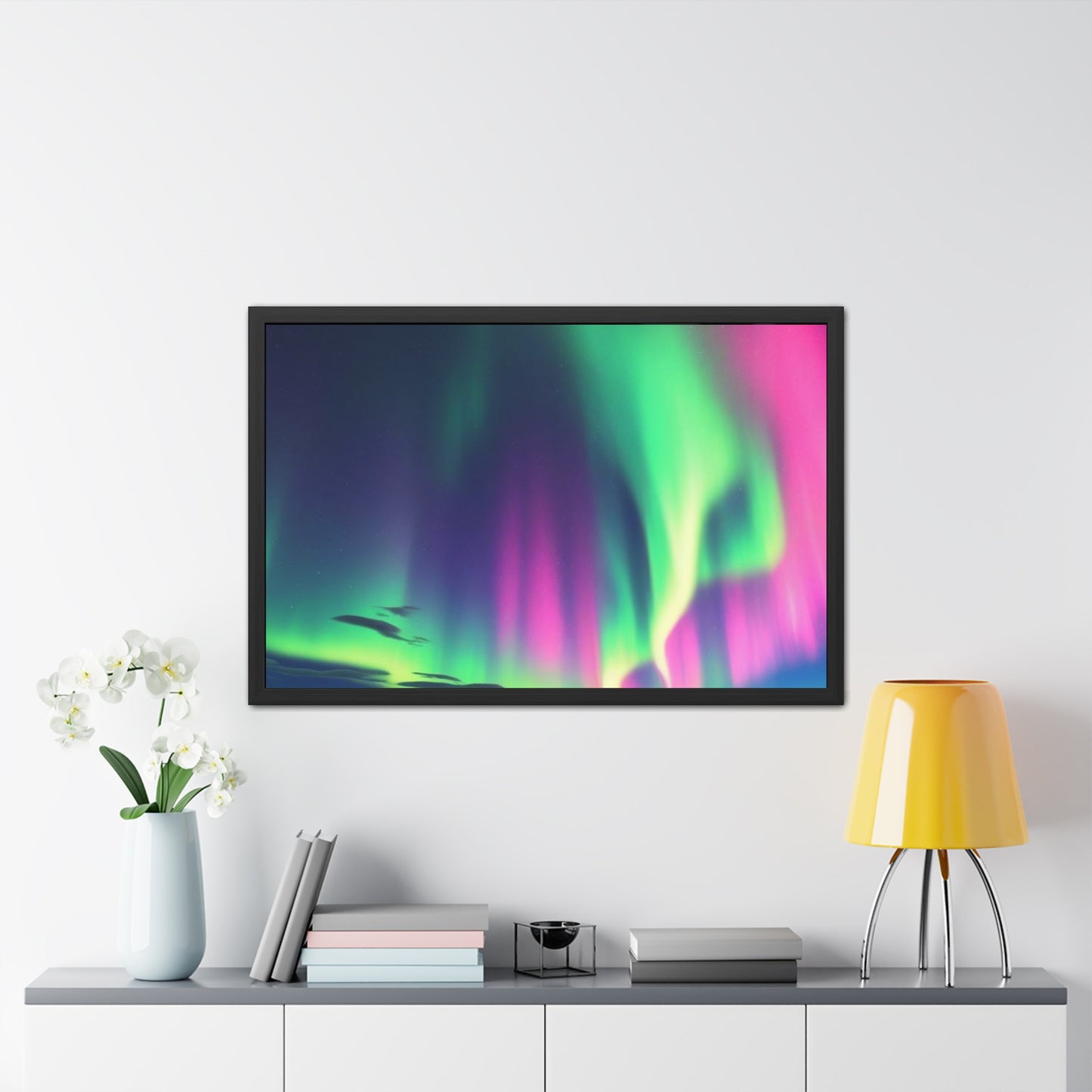 Stunning Northern Lights Framed Poster