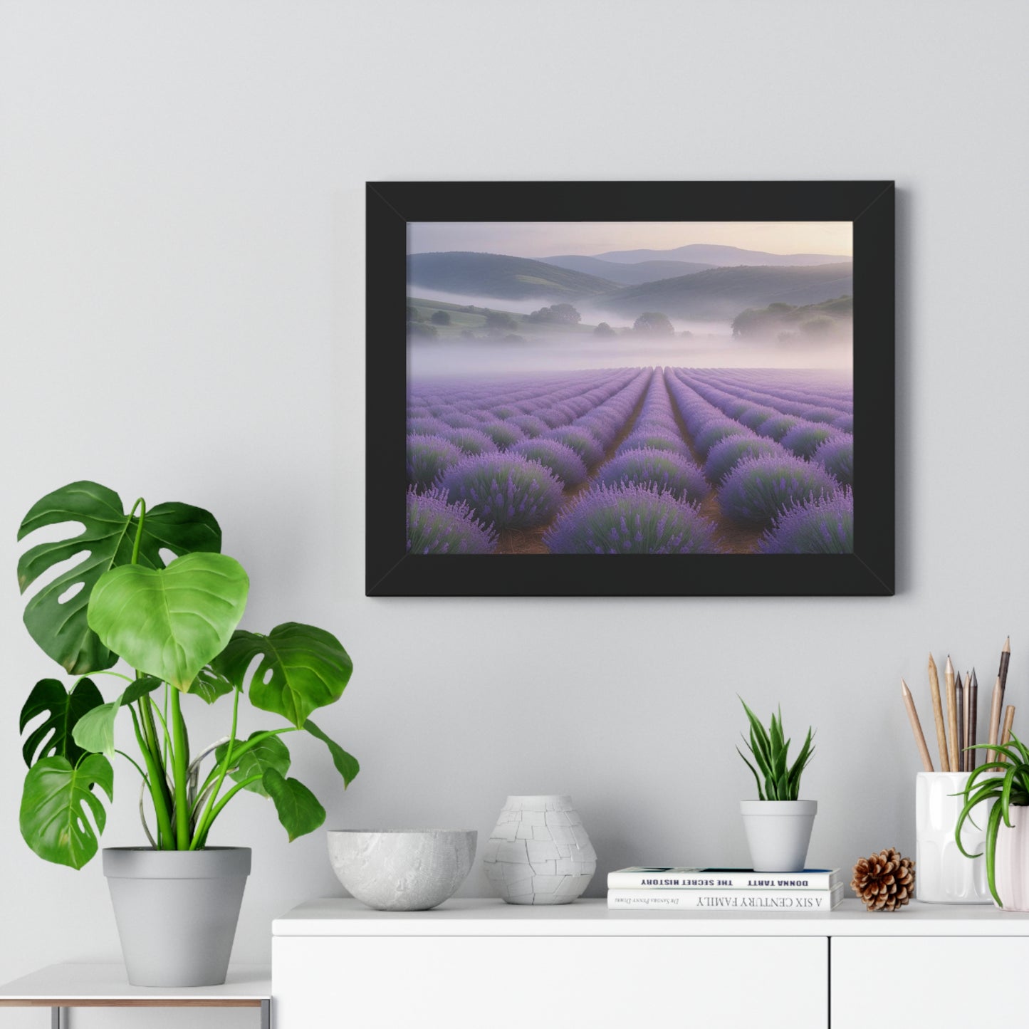 Lavender Fields Framed Poster