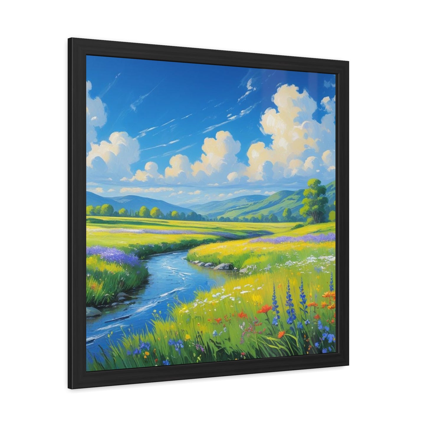 Framed Scenic Landscape Poster, Nature Wall Art