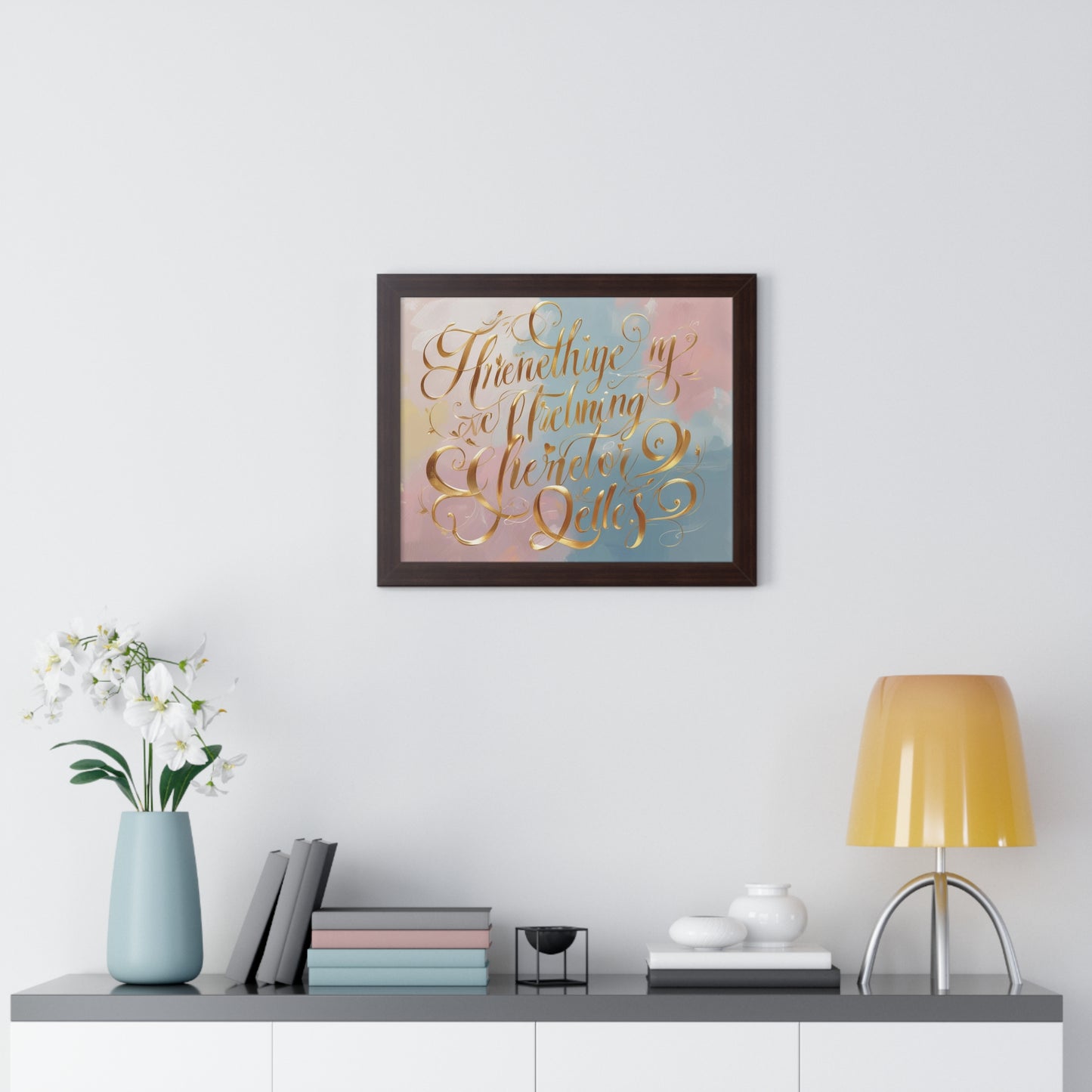Elegant Framed Inspirational Poster, Modern Aesthetic