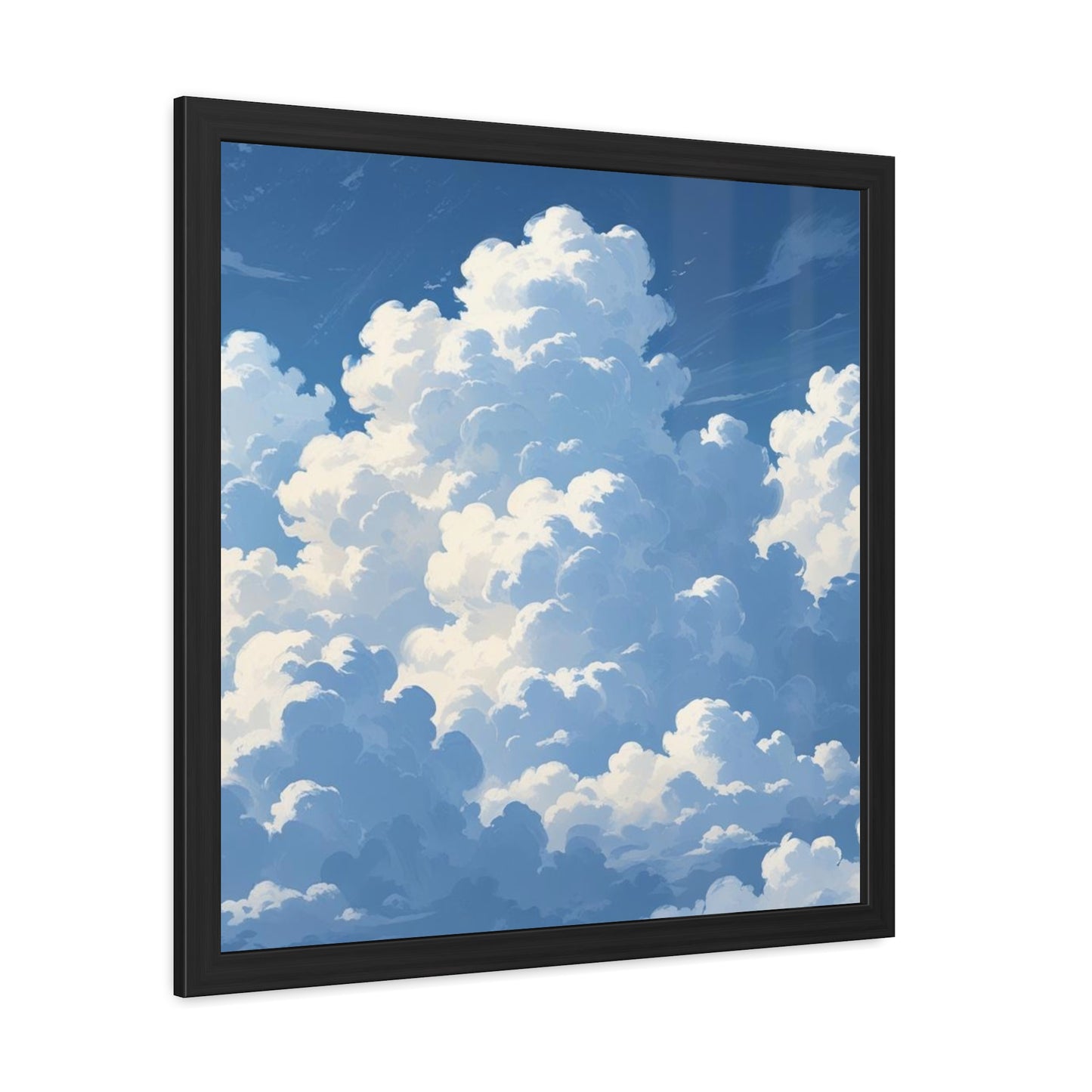 Serene Cloudscape Framed Poster