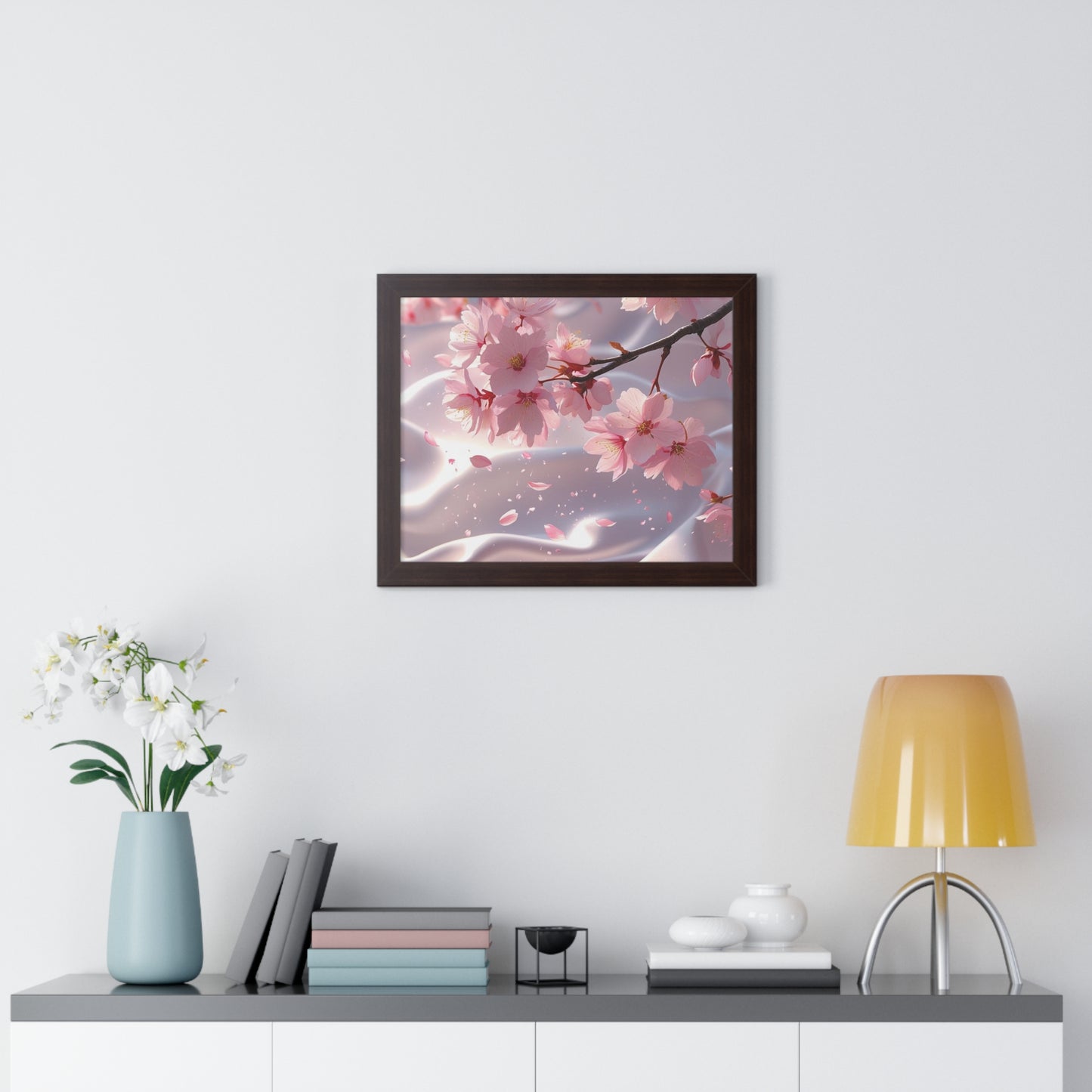 Blossoming Cherry Blossom Art Print, Spring Home Decoration, Nature Poster