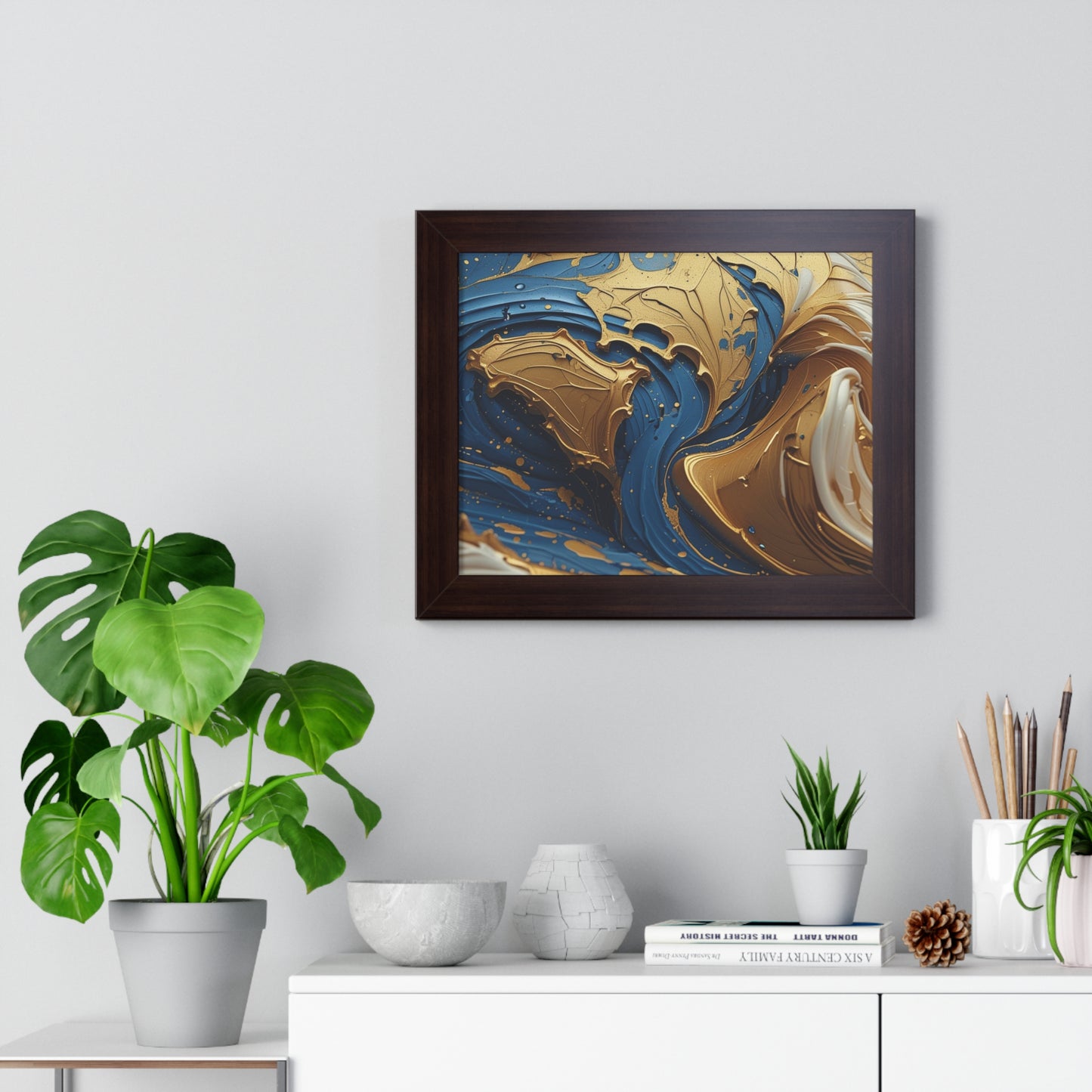 Elegant Abstract Framed Poster, Home Decor, Wall Art, Living Room Decoration, Unique Gift, Modern Artwork