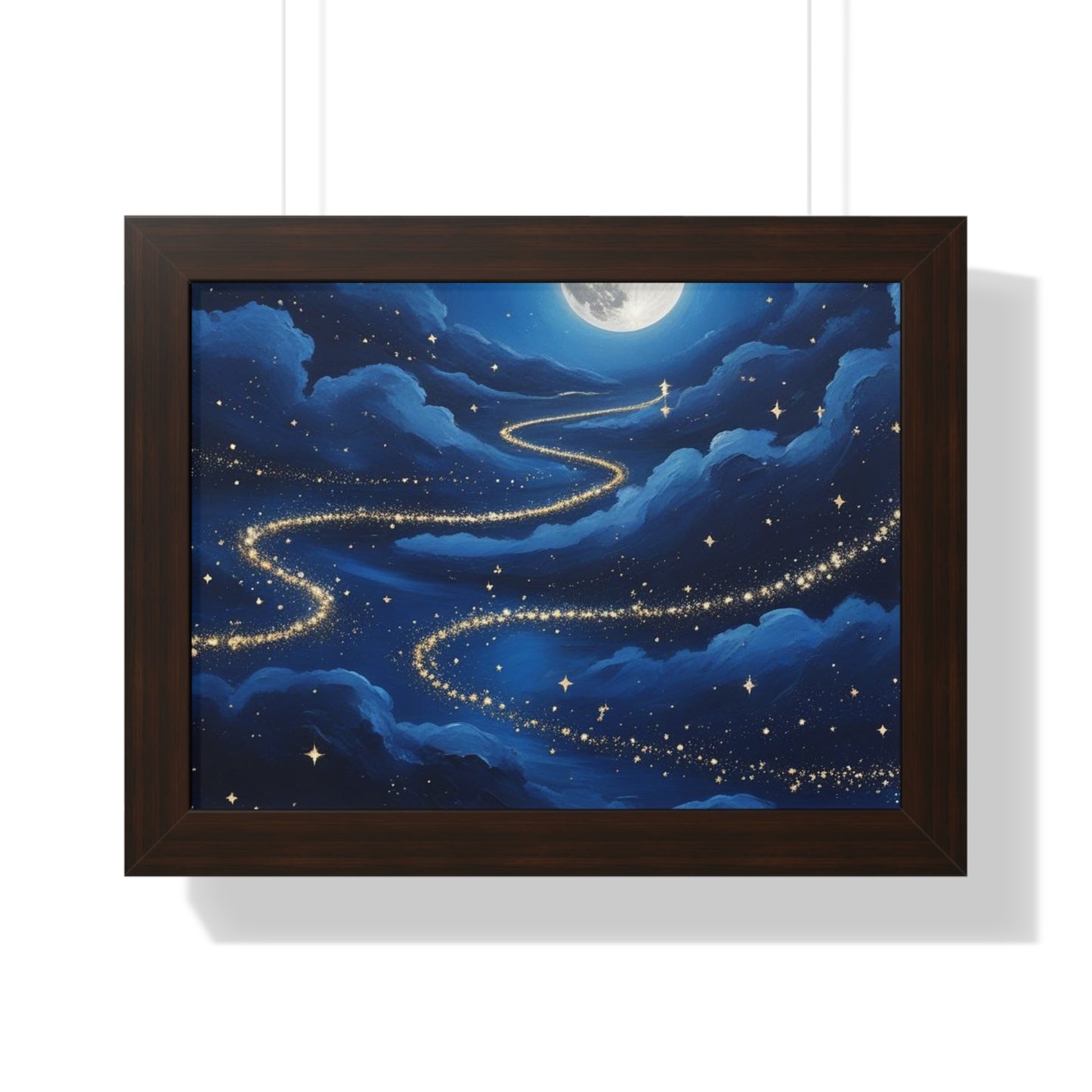 Serene Night Sky Framed Poster