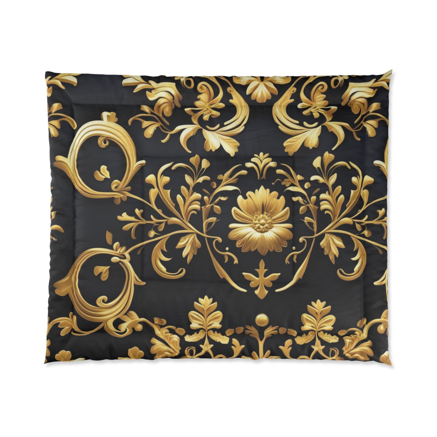 Elegant Floral Comforter, Luxurious Bedding for Home Decor, Black & Gold Design, Cozy Bedding for Weddings, Housewarming Gift, Stylish [...]