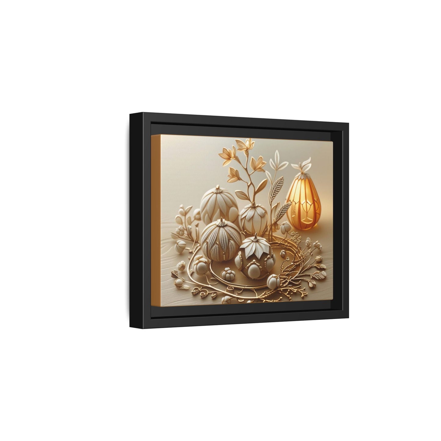 Autumn Framed Canvas Art,Thanksgiving Wall Art