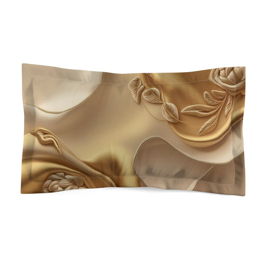 Elegant Microfiber Pillow Sham - Luxurious Bed Decor.