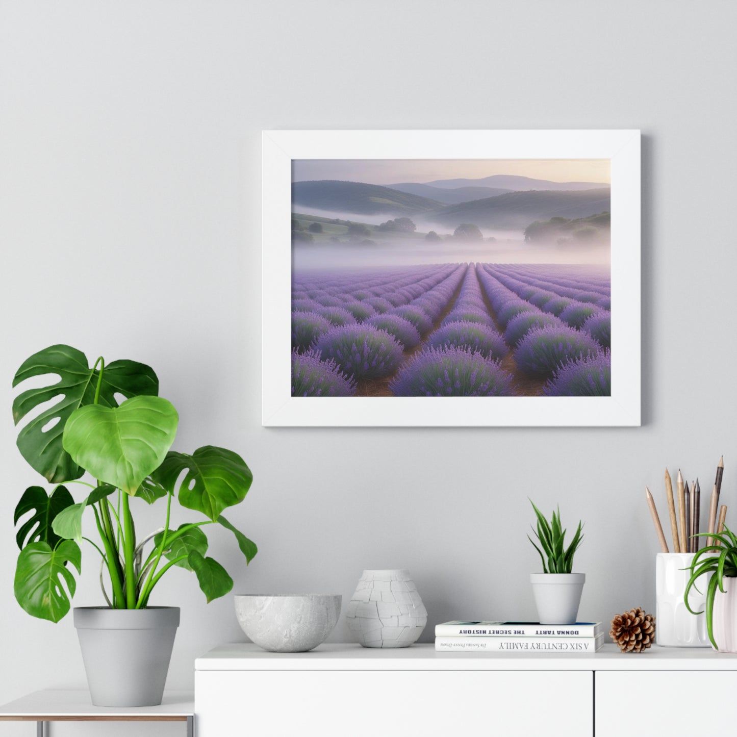 Lavender Fields Framed Poster