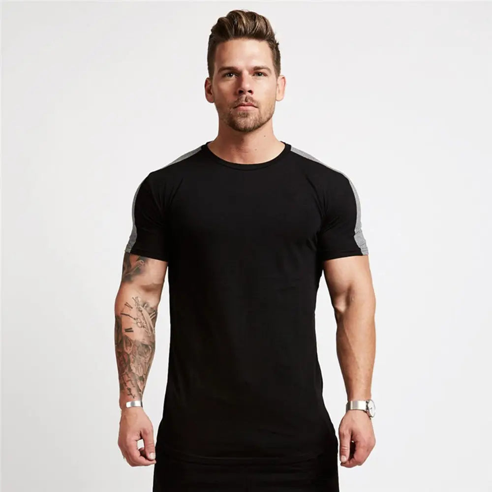 Men's Gym T-shirt Men Running Sport T-shirt Tee shirt Tops Summer Male