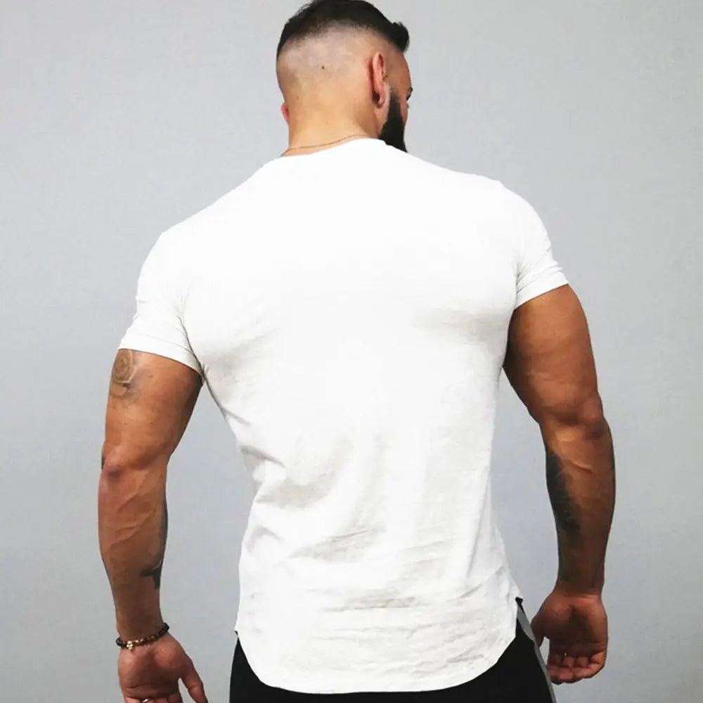 Men's Gym T-shirt Men Running Sport T-shirt Tee shirt Tops Summer Male