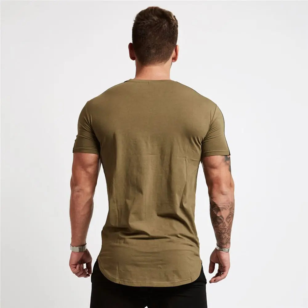 Men's Gym T-shirt Men Running Sport T-shirt Tee shirt Tops Summer Male