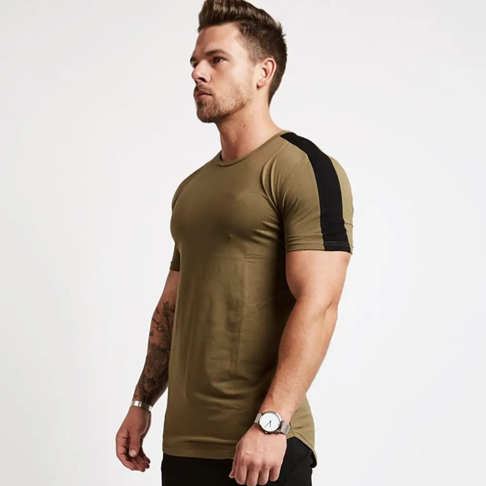 Men's Gym T-shirt Men Running Sport T-shirt Tee shirt Tops Summer Male