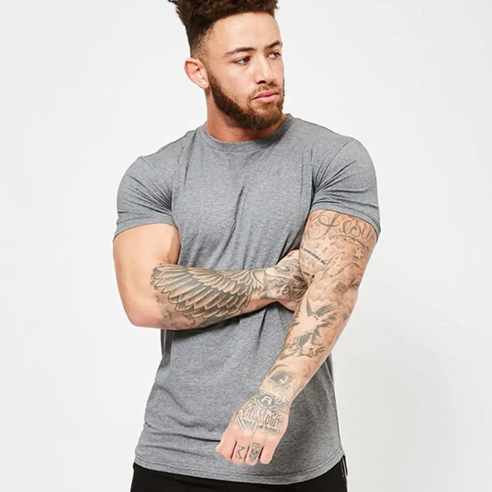 Men's Gym T-shirt Men Running Sport T-shirt Tee shirt Tops Summer Male