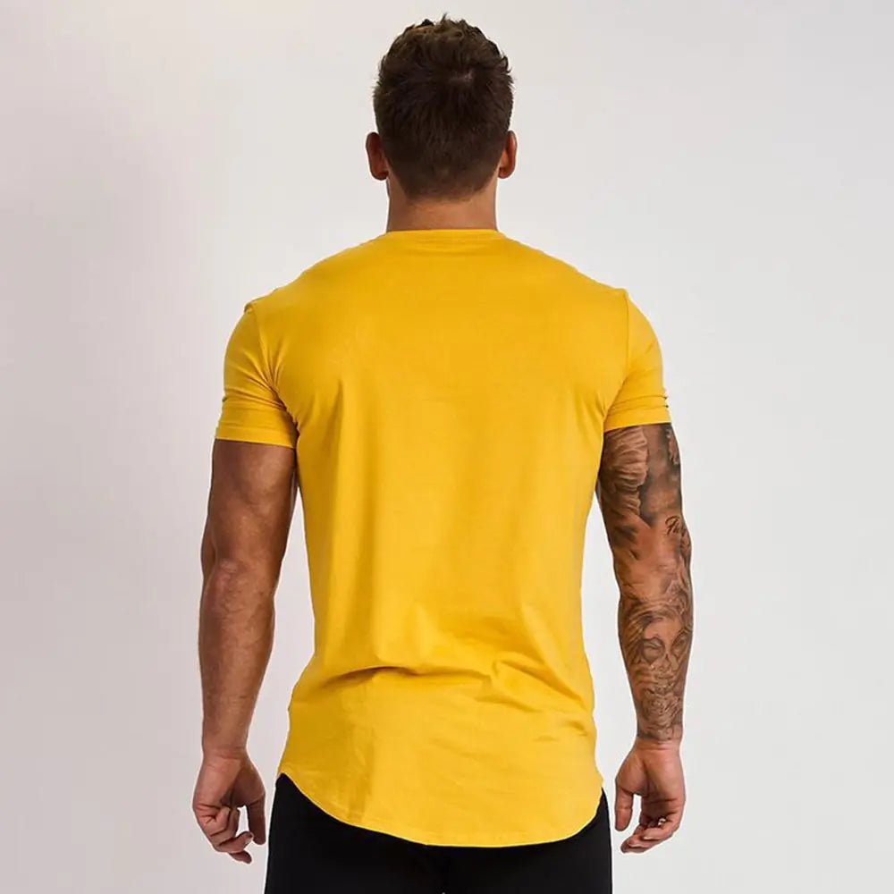 Men's Gym T-shirt Men Running Sport T-shirt Tee shirt Tops Summer Male
