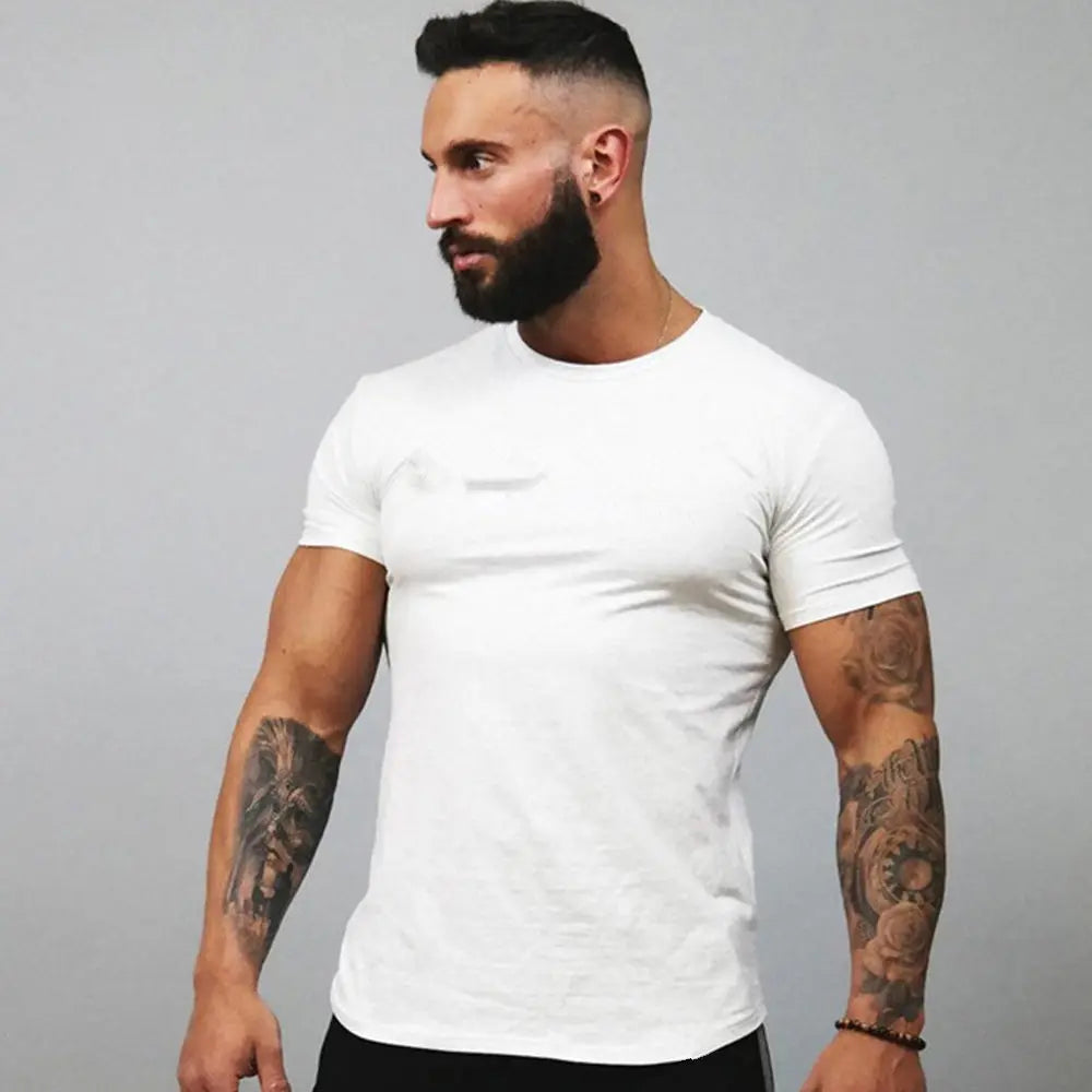 Men's Gym T-shirt Men Running Sport T-shirt Tee shirt Tops Summer Male