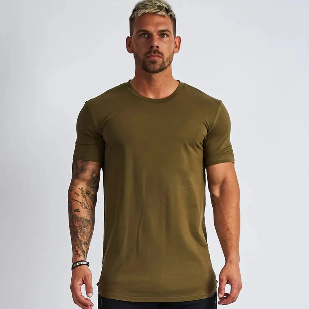 Men's Gym T-shirt Men Running Sport T-shirt Tee shirt Tops Summer Male