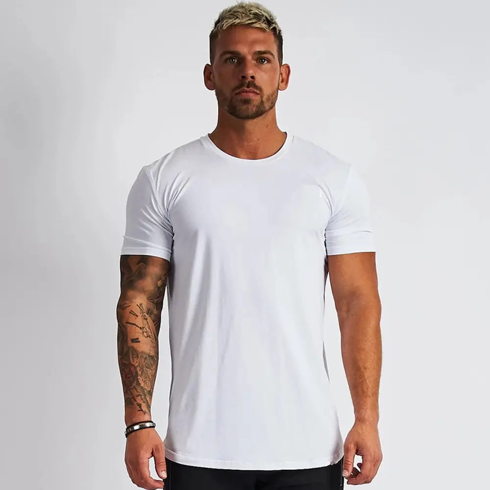 Men's Gym T-shirt Men Running Sport T-shirt Tee shirt Tops Summer Male