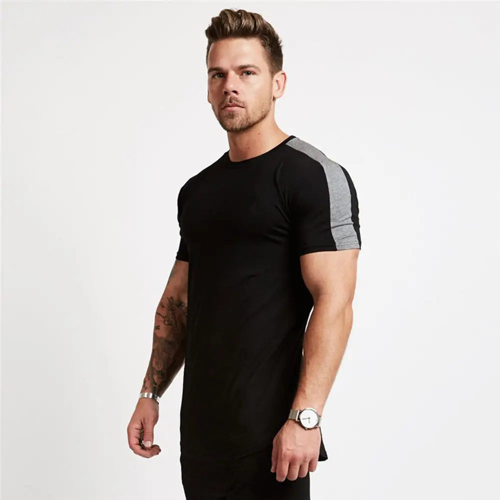 Men's Gym T-shirt Men Running Sport T-shirt Tee shirt Tops Summer Male